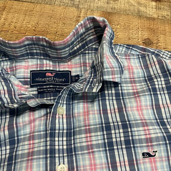 Vineyard Vines Shep & Ian Men's Paid Whale Shirt Slim Fit Button Down Sz XL - Picture 5 of 5